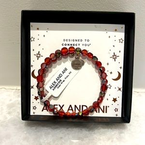 Alex and Ani wrap bracelet, ruby glam wrap